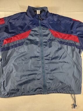 Vintage 90s Nike Blue Red Colorblock Windbreaker Jacket XL